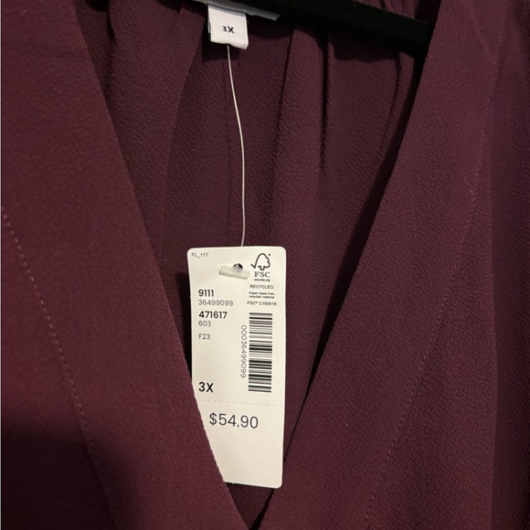 Peplum long sleeve blouse - Picture 4 of 5